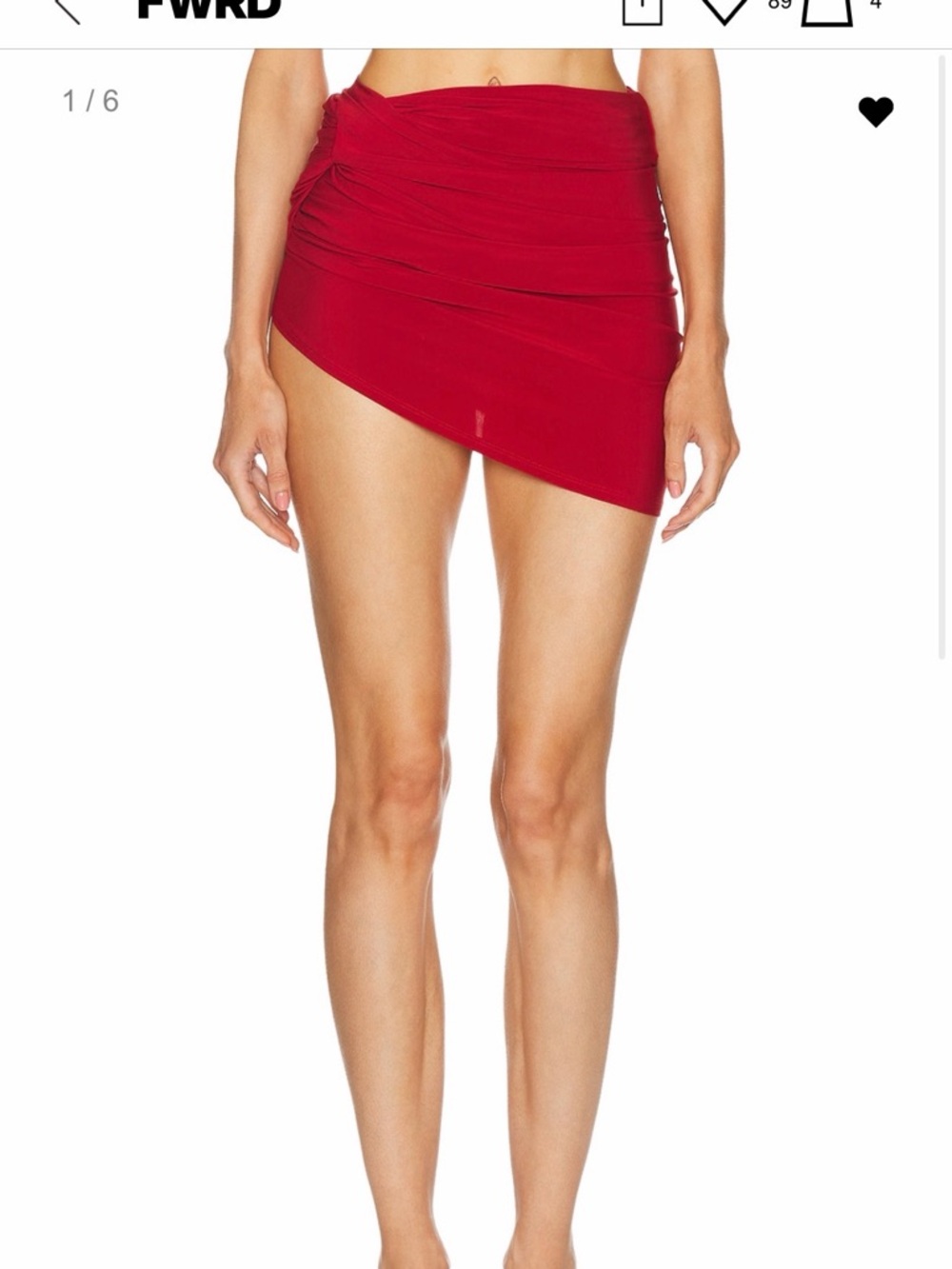 LOOKING FOR, jacquemus drapeado mini skirt XS